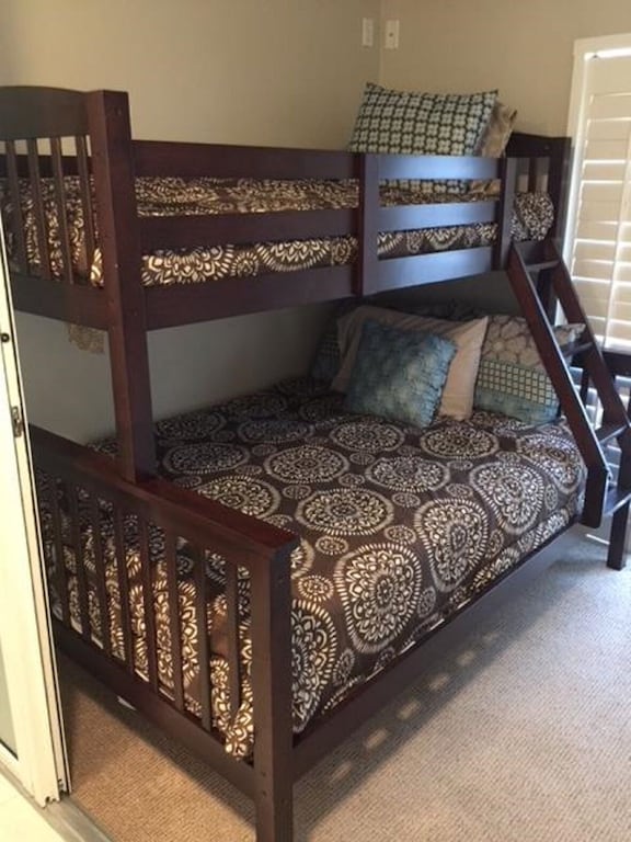 Third Bedroom with Bunk Bed. Single on top full on bottom.